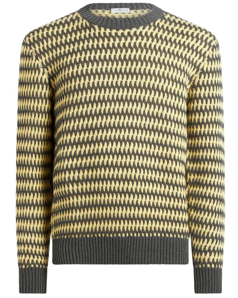 Etro Pullover aus Woll-Jacquard - Gelb Gelb