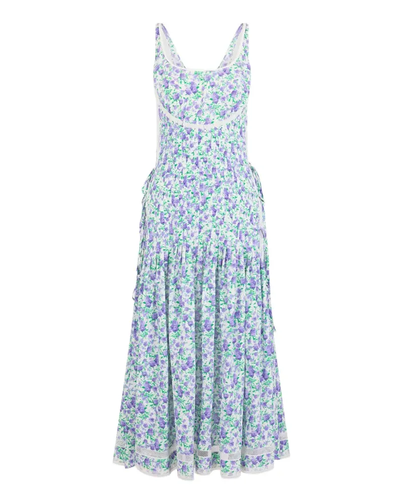 Paco Rabanne Midikleid aus Blumenspitze - Weiß Weiß