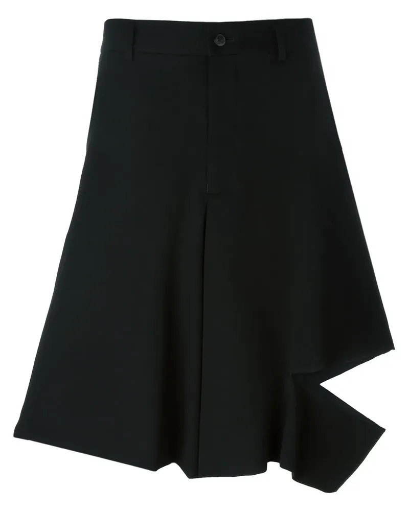 Comme des Garçons cut out detail oversized shorts - Schwarz Schwarz