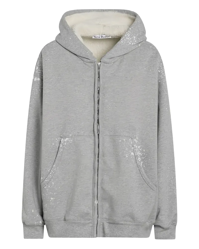 Acne Studios Kapuzenjacke mit Reißverschluss - Grau Grau