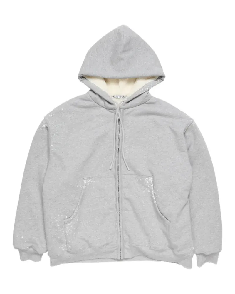 Acne Studios Kapuzenjacke mit Reißverschluss - Grau Grau