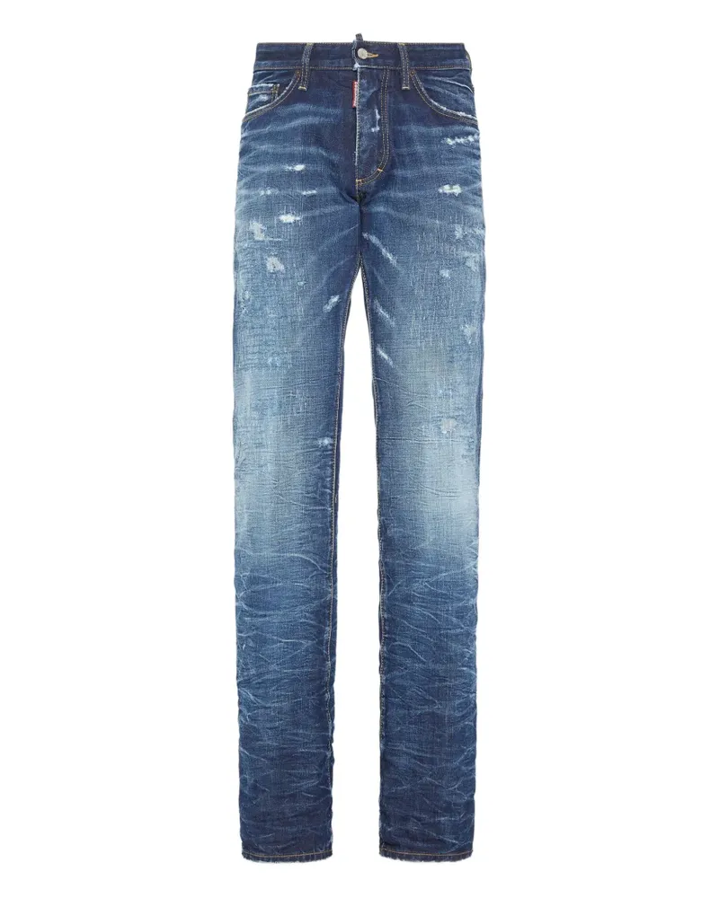 Dsquared2 Jeans mit Logo-Patch - Blau Blau
