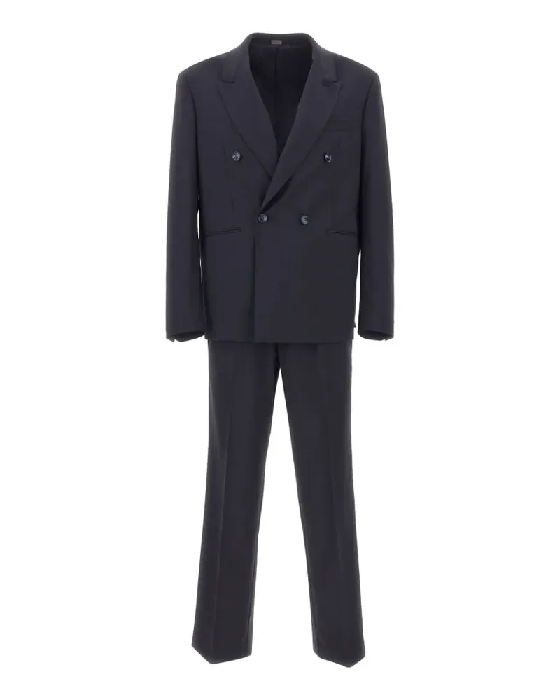 Emanuel Ungaro double-breasted peak-lapel suit - Blau Blau