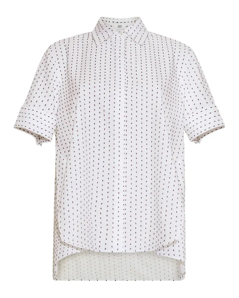 Adam Lippes Trapeze embroidered shirt - Weiß Weiß