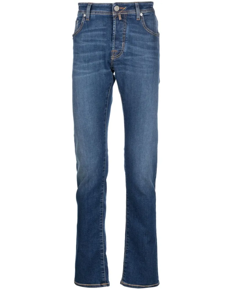 Jacob Cohën Klassische Slim-Fit-Jeans - Blau Blau