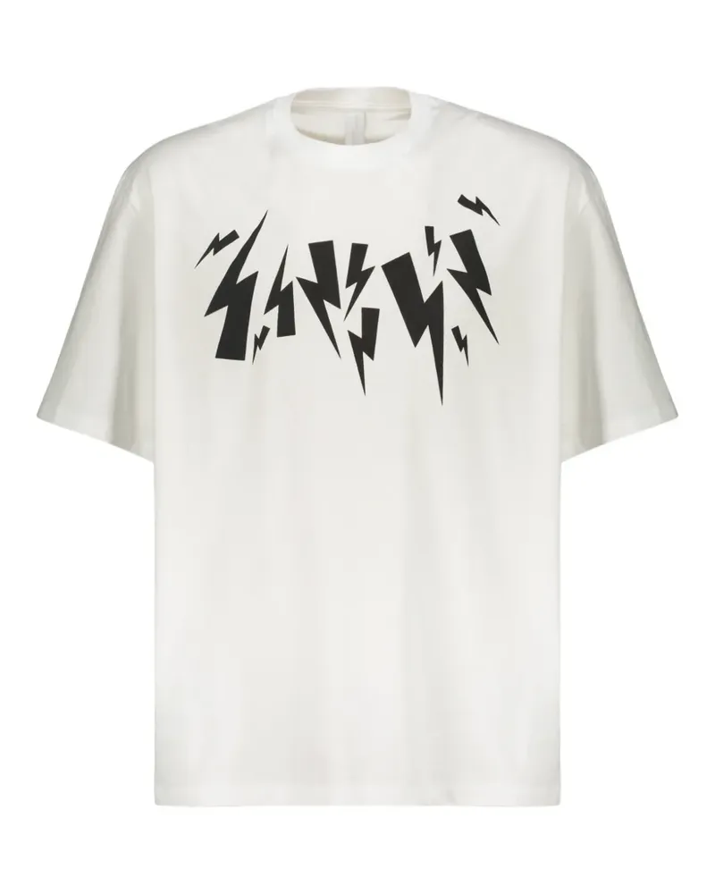 Neil Barrett graphic-print T-shirt - Weiß Weiß