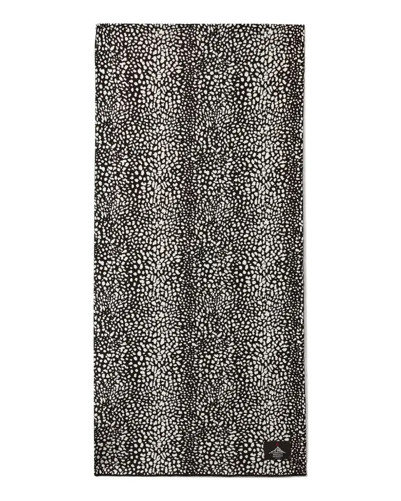 Perfect Moment Schal aus Woll-Jacquard - Schwarz Schwarz