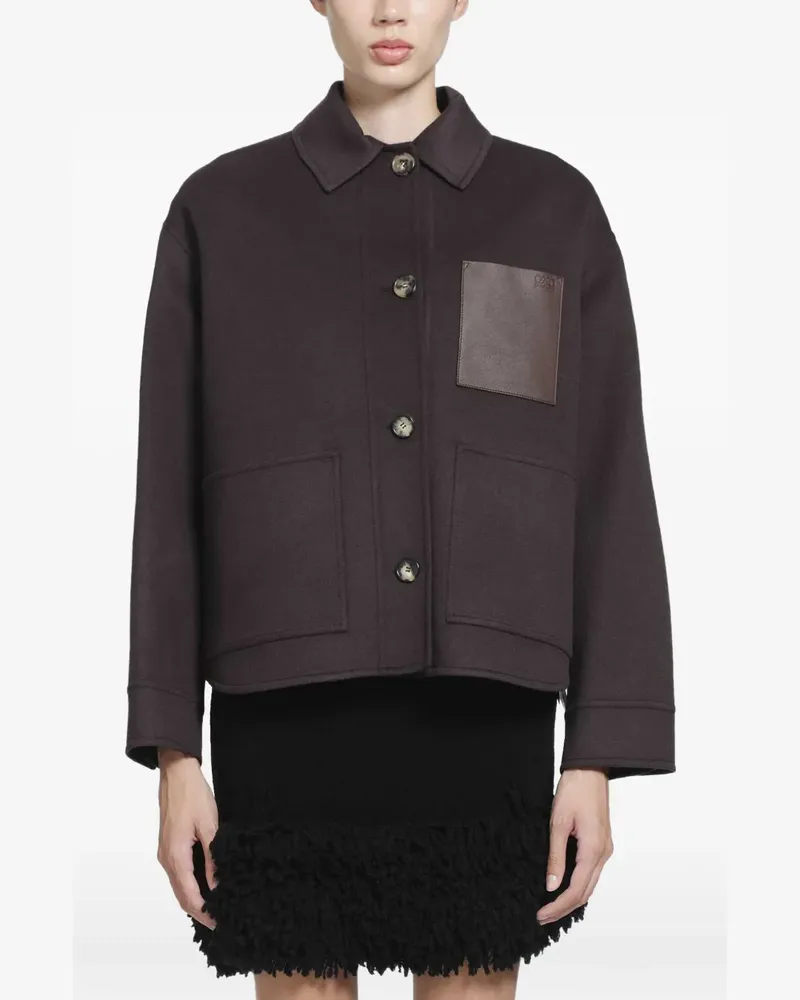 Loewe workwear jacket in wool and cashmere - Braun Braun