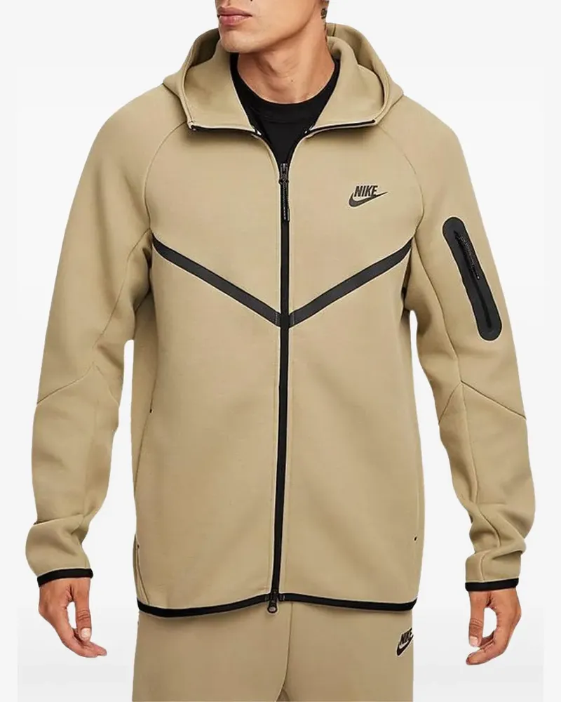 Nike Tech Windrunner "Neutral Olive/Black" Hoodie - Nude Nude