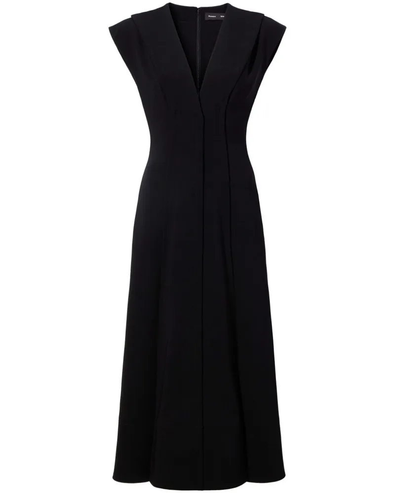 Proenza Schouler Kleid mit Falten Black