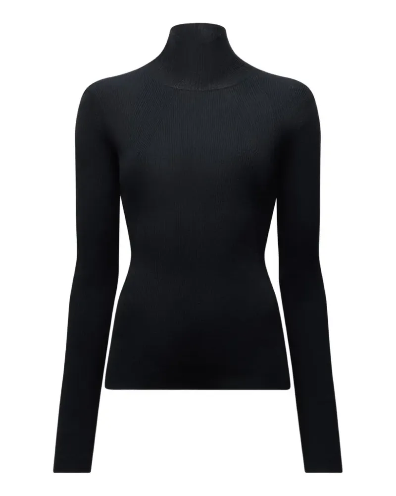Another Tomorrow rib-knit sweater - Schwarz Schwarz