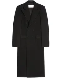 Dries van Noten Doppelreihiger Mantel Schwarz