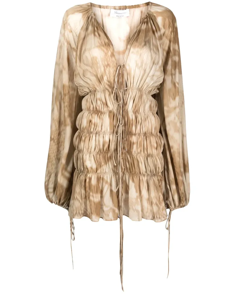 Blumarine Kleid mit Raffungen - Nude Nude