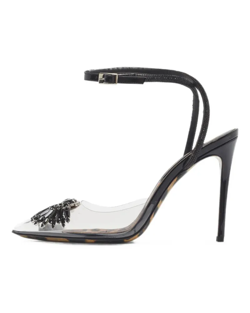 Philipp Plein crystal-embellished heeled pumps - Weiß Weiß