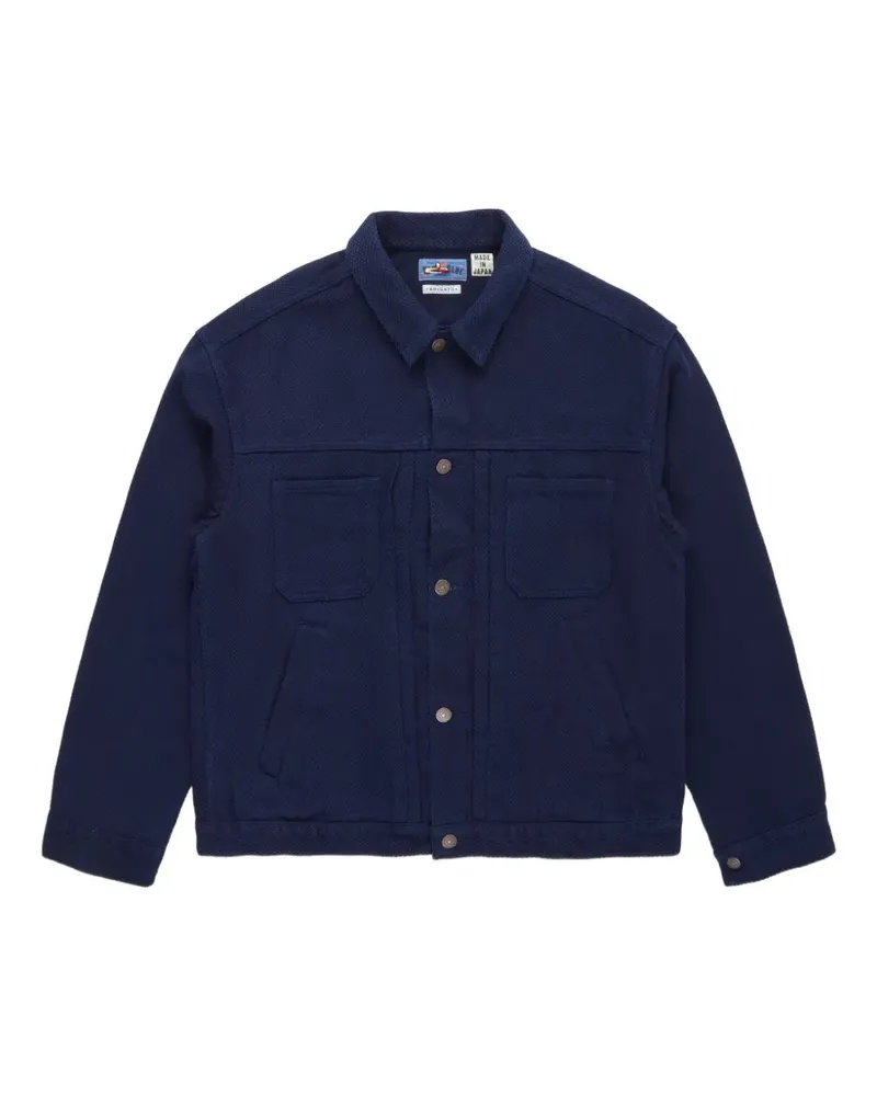 Blue Blue Japan Sashiko trucker jacket - Blau Blau