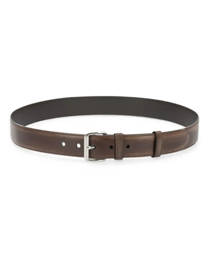 Prada leather buckle-fastening belt - Braun Braun