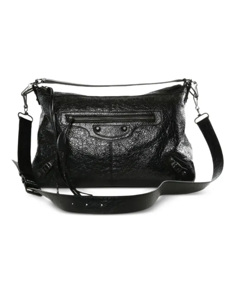 Balenciaga Mittelgroße Le City Schultertasche - Schwarz Schwarz