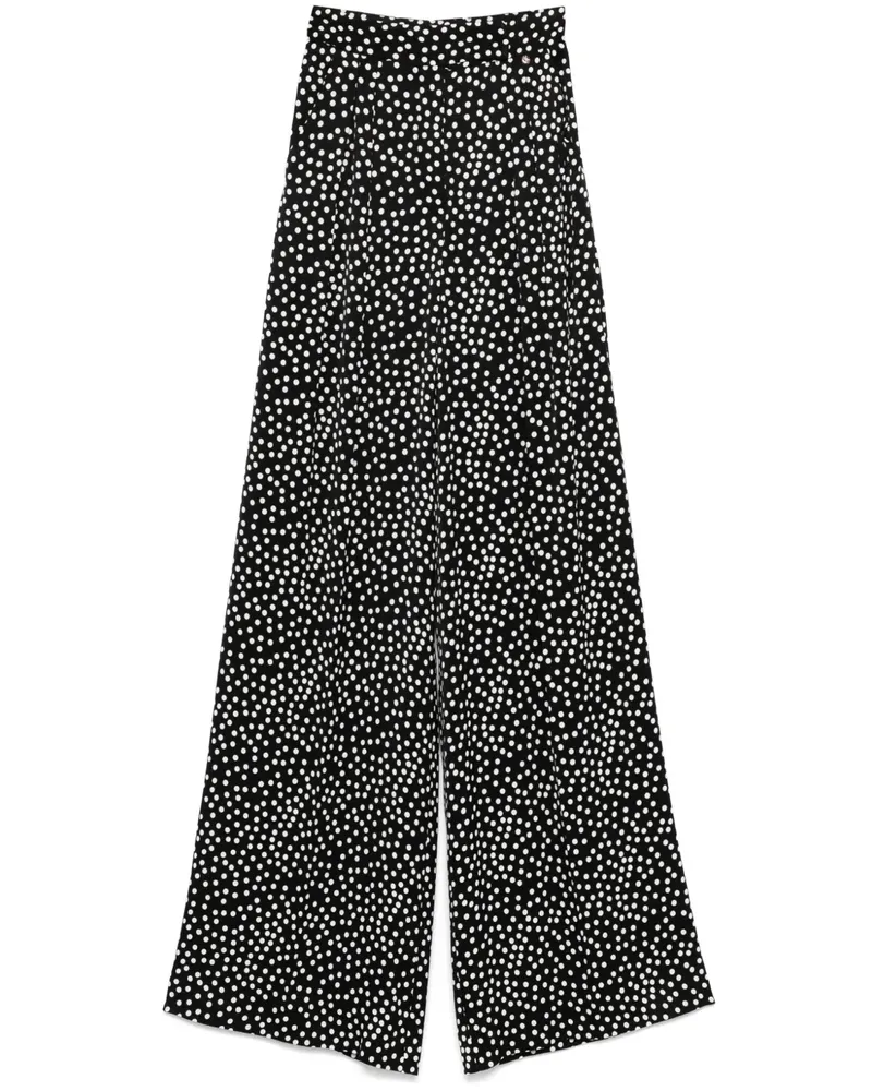 NISSA Hose mit Polka Dot-Print - Schwarz Schwarz