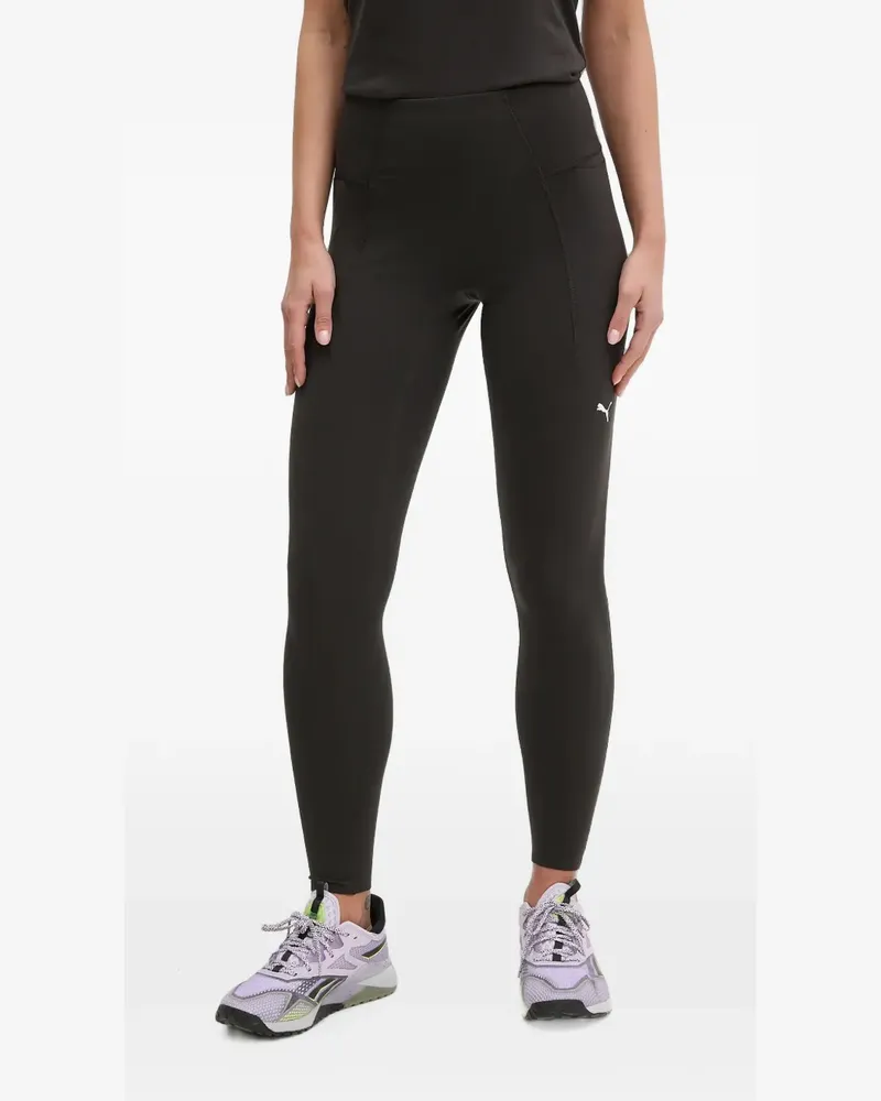 Puma logo-print leggings - Schwarz Schwarz