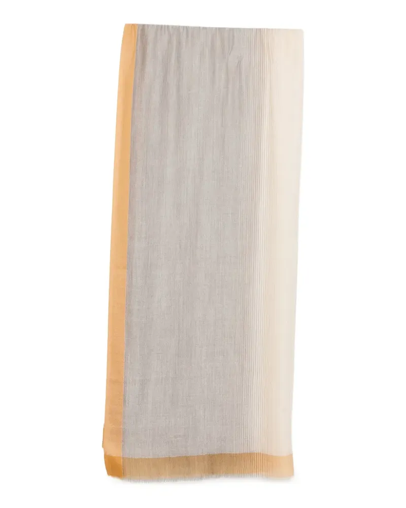 N.Peal Pashmina-Schal mit Borte - Grau Grau