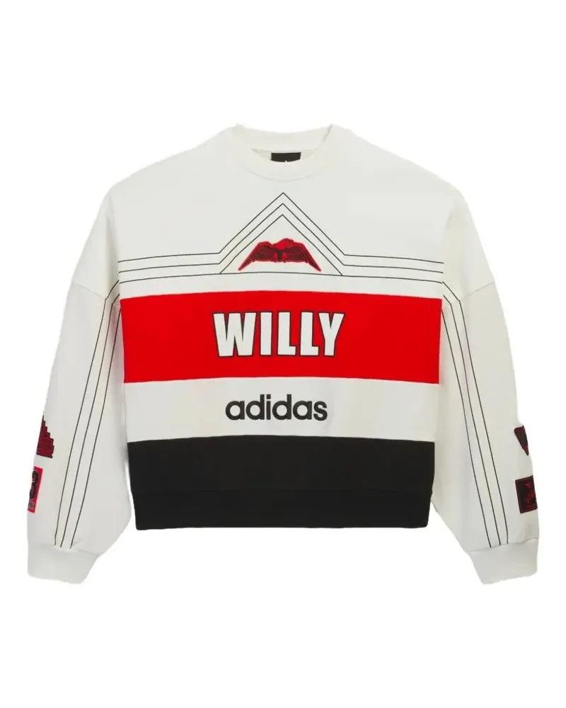 adidas x Willy Chavarria logo-print sweater - Weiß Weiß