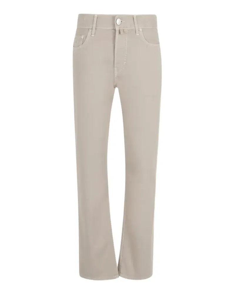 Jacob Cohën logo-patch jeans - Nude Nude