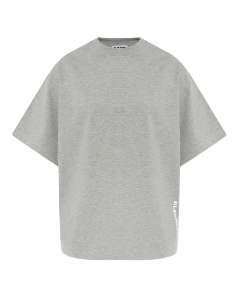 Jil Sander T-Shirt mit Logo-Print - Grau Grau