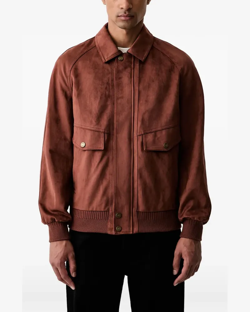 Guess Bomberjacke in Wildlederoptik - Braun Braun