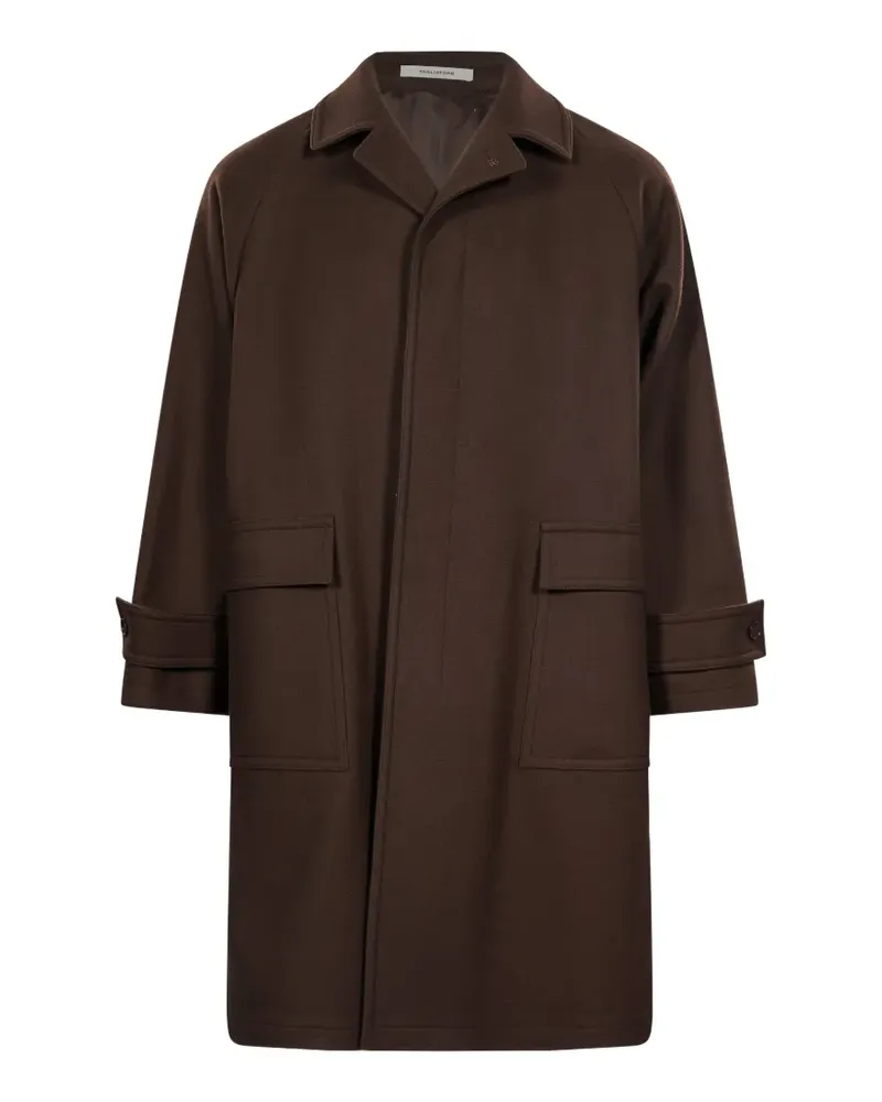 Tagliatore concealed-front raglan-sleeve coat - Braun Braun