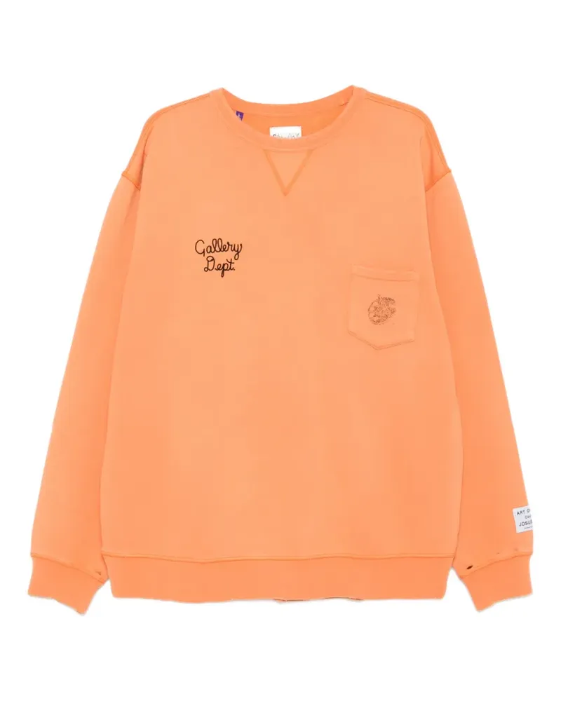 GALLERY DEPT. Art Expert chest-pocket logo sweatshirt - Orange Orange