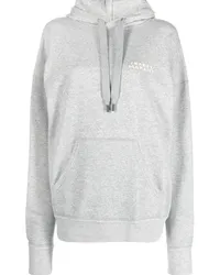 Isabel Marant Scott Hoodie mit Logo-Stickerei Grau