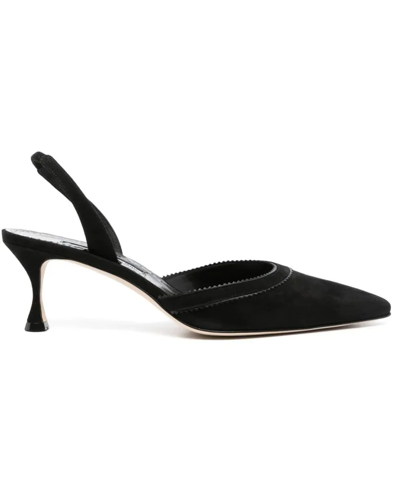 Manolo Blahnik Brontiasli Slingback-Pumps 50mm - Schwarz Schwarz
