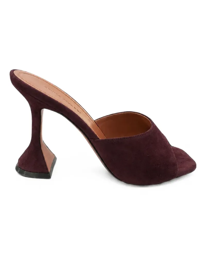Amina Muaddi Lupita suede sandals - Violett Violett