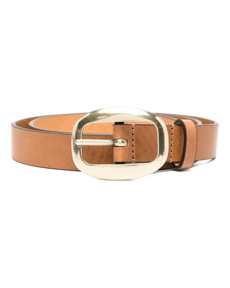 Isabel Marant oval buckle belt - Nude Nude
