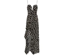 Asymmetrisches Kleid mit Polka Dots