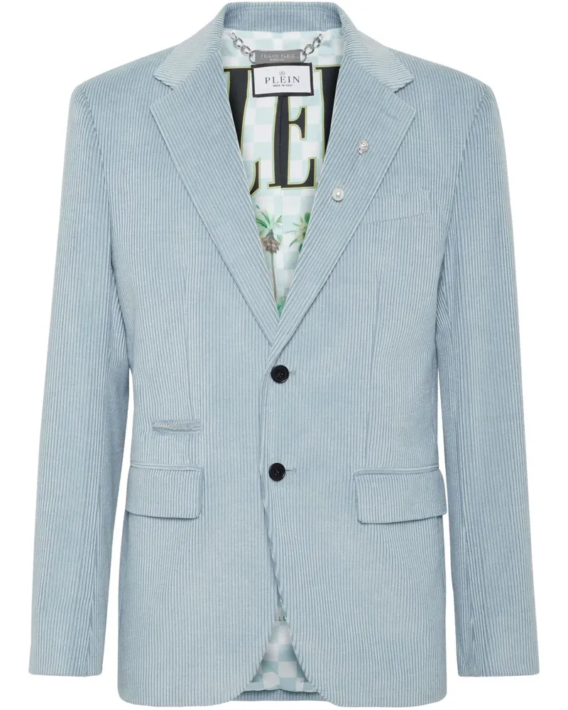 Philipp Plein Einreihiges Sakko - Blau Blau