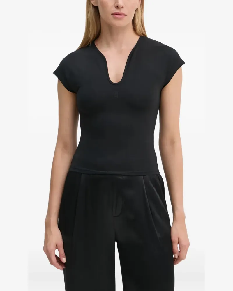 By Malene Birger Venazia Oberteil mit V-Ausschnitt - Schwarz Schwarz