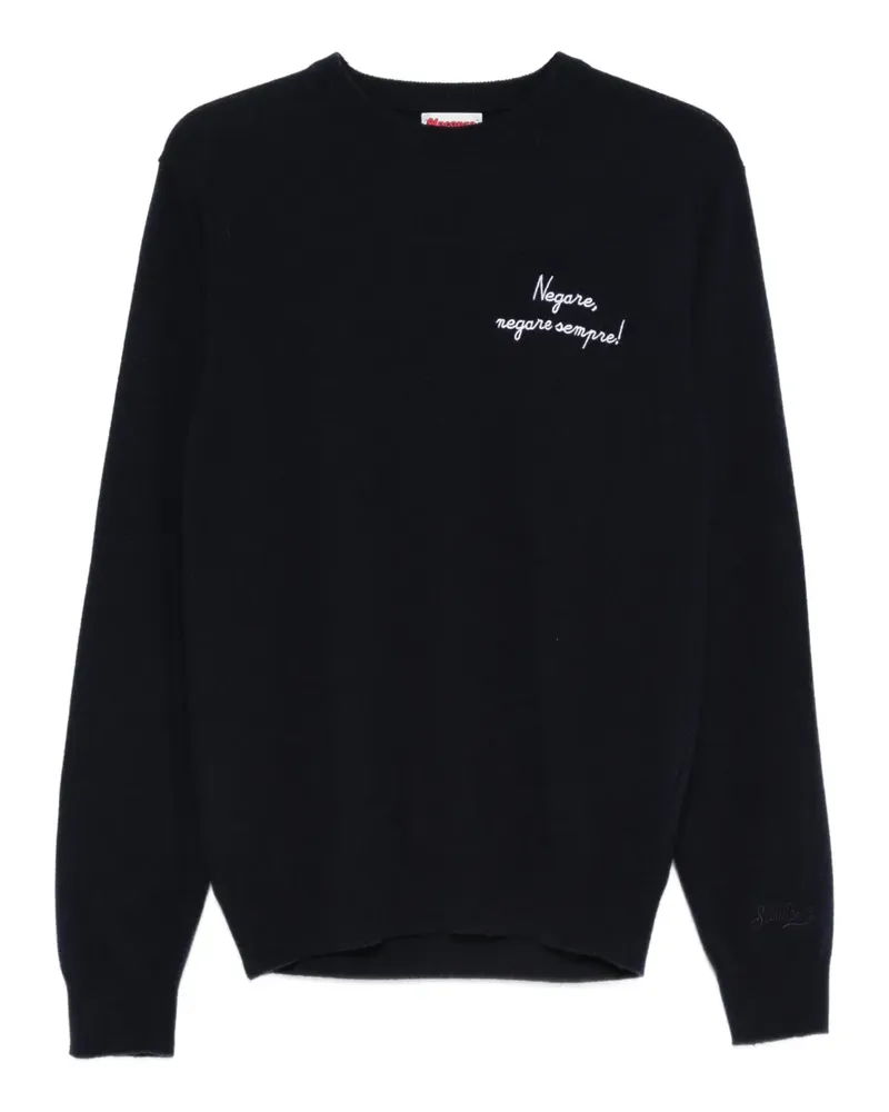 MC2 Saint Barth Heron Pullover mit Stickerei - Blau Blau