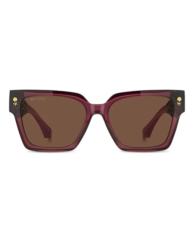 Etro Sonnenbrille mit Blumendetail - Violett Violett