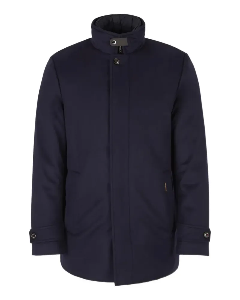 MOORER high-neck coat - Blau Blau