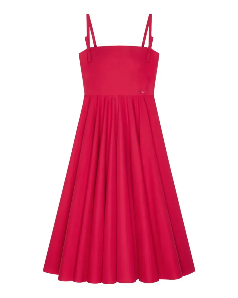 Givenchy Langes Popeline-Kleid mit Schleifen - Rosa Rosa