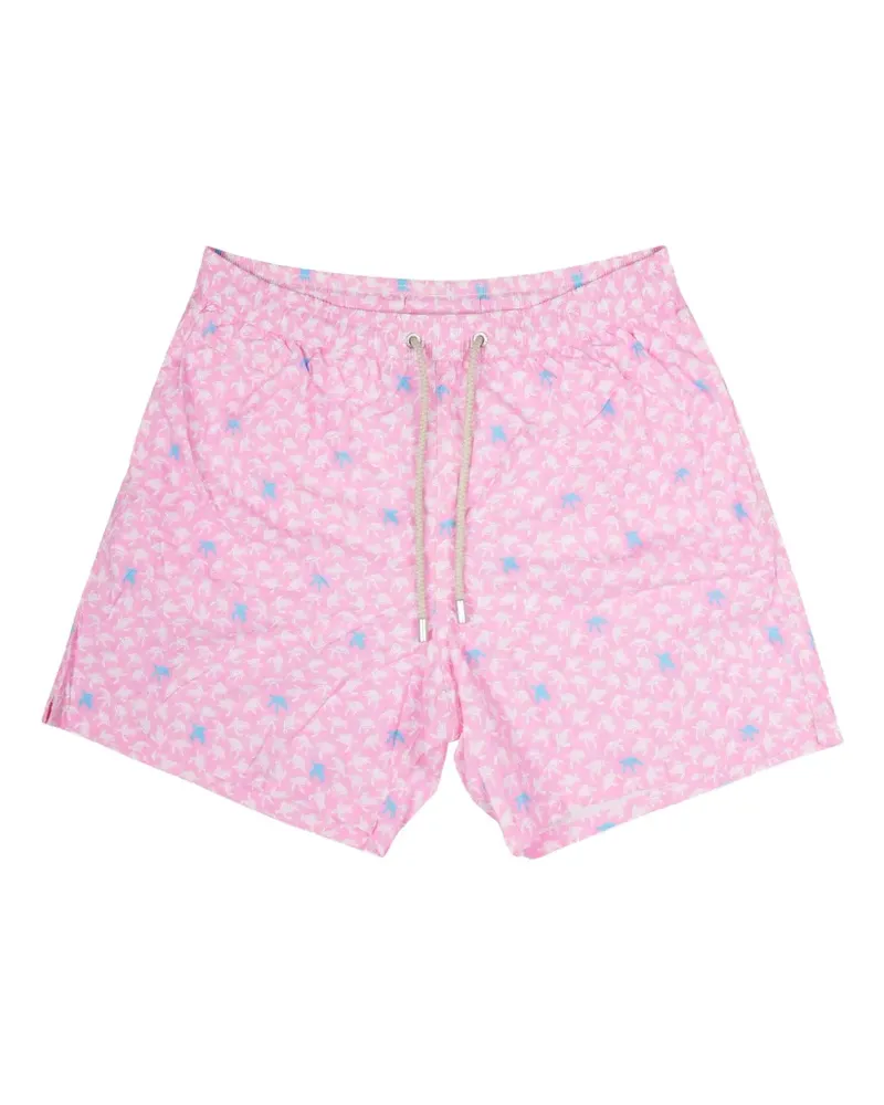 MC2 Saint Barth turtle-print drawstring swim shorts - Rosa Rosa