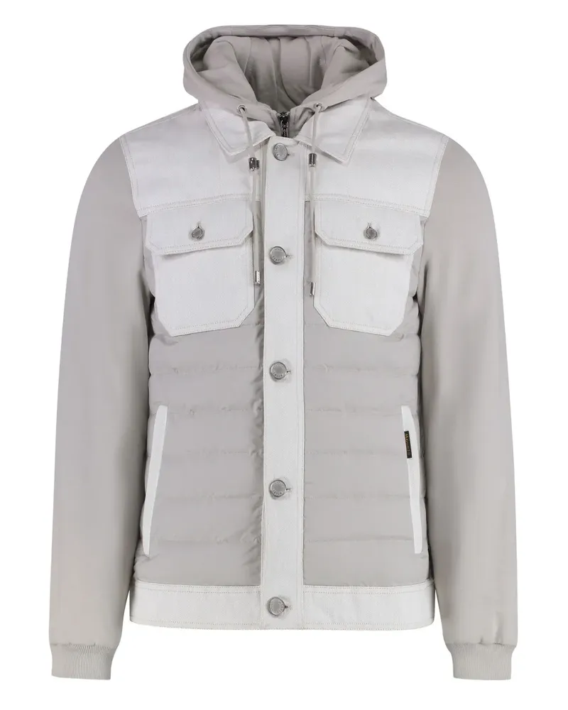 MOORER Wattierte Faldi Jacke - Nude Nude