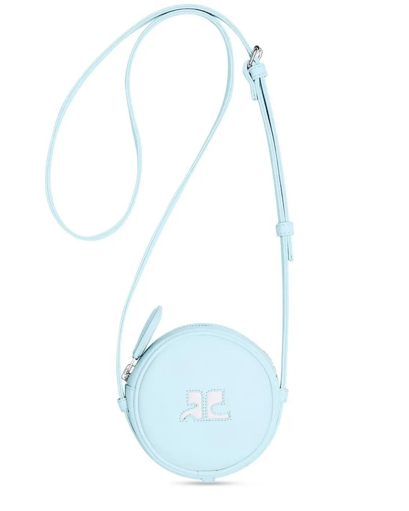 Courrèges Runde Reedition Mini-Tasche - Blau Blau