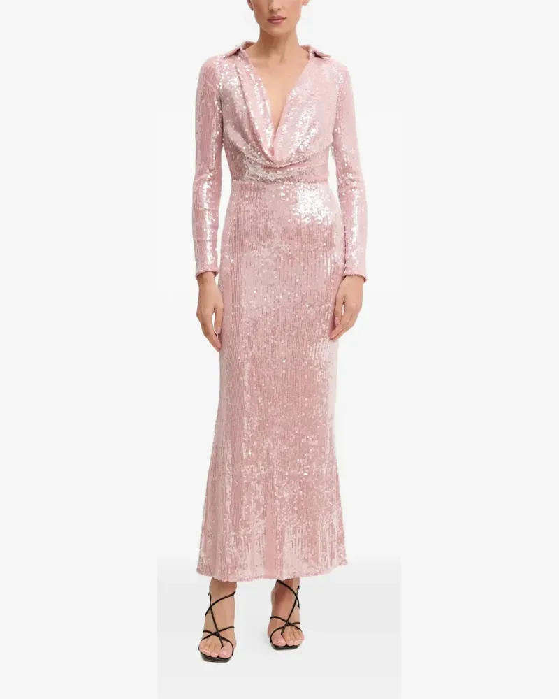 Bardot sequined midi dress - Rosa Rosa