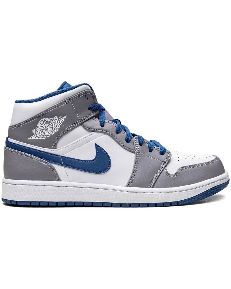 Jordan Air  1 Mid Sneakers - Weiß Weiß