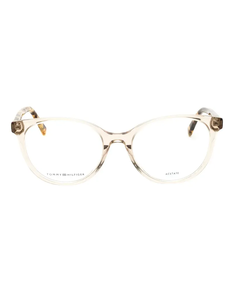 Tommy Hilfiger round-frame glasses - Braun Braun