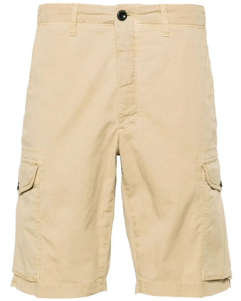 Incotex Strukturierte Cargo-Shorts Nude