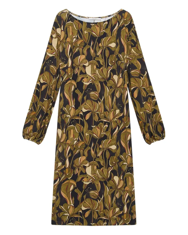 Maliparmi Midikleid mit Blumenmuster - Grün Grün