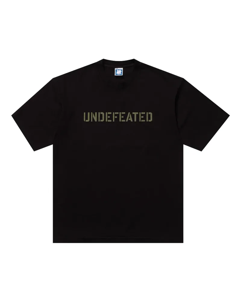 Undefeated Stencil T-Shirt - Schwarz Schwarz